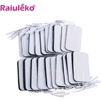 20/50 pcs/9x5cm/2mm Plug Reusable Tens Electrode Pad For Pulse Digital Acupuncture Therapy Massager/Electrical Muscle Stimulator