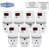 TOMZN TOVS-16 Voltage protector Voltage display Universal EU Thailand AU South Africa France England Socket AC 110V 230V OVP UVP