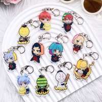 11Pcs Anime Assassination Classroom Acrylic Keychain Bag Charms Accessories Cute Backpack Key Holder Keyring Fans Friends Gifts