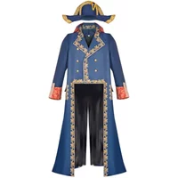 Mens Napoleon Cos Costume 2/6pcs Medieval Palace Retro Costume Festival Cosplay Suit for Helloween Masquerade Party