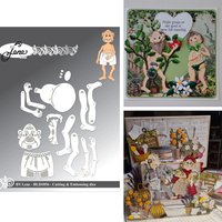 By Lene an Elderly Man/Woman Accessories Congratulations / Hip Hip Hooray Metal Cutting Dies for DIY Scrapbook Diary May 2026new