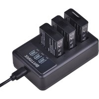 Batmax PG1050 Battery 1180mAh +LED 3Slots Charger for SJCAM sj4000,sj5000 EKEN H9 H9R H3 H3R H8PRO H8R Action Camera