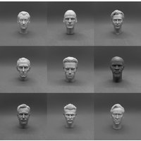 1/6 Scale Resin Diecast Head Sculpture Model Famous Male Actor's Film Roles Head Carving Fit 12'' Action Figure Unpainted