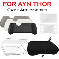 AYN THOR Dual Screen Flip Up Handheld Device Gaming Accessories Protective Case Storage Bag Lanyard Soft Bag For AYN THOR Custom