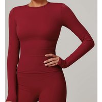 Yoga Shirts For Women Long Sleeve Running Fitness Long Sleeve Gym Clothes Workout Dry Fit Breathable High Elastic Sports Top