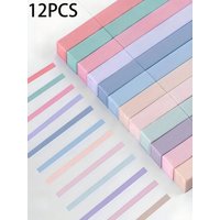 6/12-Pack Bagged Soft Chisel Tip Highlighters - Eye-Protection Pastel Morandi Colors for Students, Journaling & Book Marking