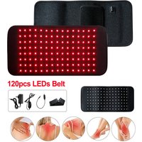 LED Red Light Therapy Belt 120 LEDs Back And Waist Pain Relief Healthcare Belt Muscle Pain Relief 660nm 850nm Phototherapy Belt