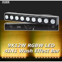 YUER NEW 9X12W Remote LED Bar Light/ disco light RGBW 4in1 Par DMX512 LED wash light Music Party stage DJ Equipment Bar