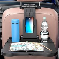 Support de téléphone pour siège arrière de voiture, table pliable, bureau pour ordinateur portable, évaluation du véhicule, manger de la nourriture