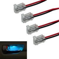 4PCS Car Door Bowl LED Light Red Green Blue White Yellow Ice Blue Pink Concealed Installation Interior Handle Light Accessories