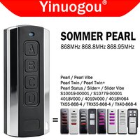 SOMMER Pearl Vibe Twin Status TX55-868-4 TRX55-868-4 4018V000 4019V000 Garage Door Remote Control 868MHz for SOMloq2 Gate Opener