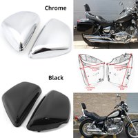 2PCS Battery Side Fairing Cover ABS Plastic Protector Guard For Yamaha XV700 750 XV1000 XV1100 Virago 1984+ Motorcycle Accessory