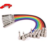 Right Angle TS/TRS 6.35mm Male to Female Audio Cable,1/4" Mono/Stereo Extension Cord for Amplifier Guitar Home Theater Equipment