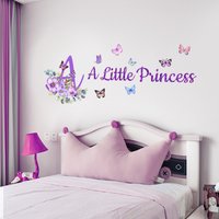 A Little Princess Girl Bedroom Decoration Wall Stickers Self-adhesive