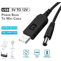 USB to DC Power Cable 5V To 12V Boost Converter 8 Adapters USB to DC Jack Charging Cable for Wifi Router Mini Fan Speaker