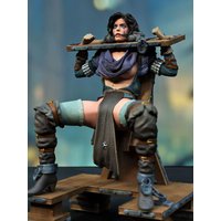 1/24 60mm 1/18 80mm Resin Model Female prisoners Figurine Unpainted No Color 1/24 figure 878