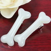 Charm Girl 2pcs/pack Fashion Dog Bone Design Hair Accessories Women Hair Clips Headwear Barrettes Hairpin