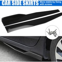 74.5CM Car Rear Bumper Lip Trim Protector Side Skirts Cover For Cars Bumper Spoiler Splitter Lip Rocker Wings Black Protection