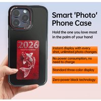 Smart NFC Ink Phone Case 3 Colors for iPhone 15 14 13 Pro Max DIY Case Screen Phone Cover Cartoon Protection Funda Battery Free