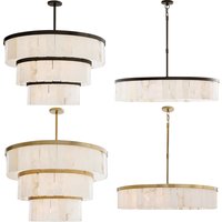 Modern Marble Pendant Light Luxury Stone Chandelier for Dining Room Dimmable LED Hanging Lamp Home Decor Ceiling Light Fixture