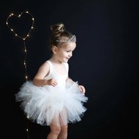 Professional Short Sleeve Ballet TuTu Dress Princes Dress Puffy Girl Ballet Skirt Ballet Performance Costume Stage Wear