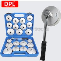 23 Pcs/Set Car Oil Filter Cap Removal Wrench Socket Set 1/2" 12.5mm Ratchet Spanner Car Hand With Case Auto Remover Tool