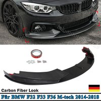 M-Sport Frontstoßstangenlippe Auto-Spoiler Schutzleiste Frontspoiler für BMW F32 F33 F36 430i 430d 440i M Sport 2013 2014 2015 2016 2017 2018 2019 2020