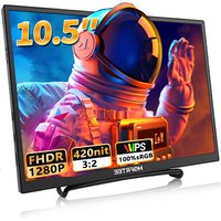 HGFRTEE portable monitor 10.5inch FHD IPS screen second external monitor suitable for laptop/PC/Mac/Xbox/PS4/5