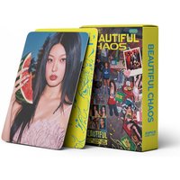 55pcs KPOP KATSEYE Small Card Cat Eye BEAUTIFUL CHAOS Surrounding TOWER Fans Collection Small Card Gift Daniel