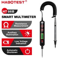 HABOTEST HT86B Digital Multimeter 12-300V AC DC Digital Voltage Detector Electrician Tools Pen Shaped Multimeter Voltmeter