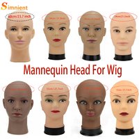 Simnient Female Mannequin Head Without Hair For Making Wig Stand and Hat Display Cosmetology Manikin Training Head