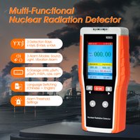 ฮณ/X/ฮฒ Rays, Nuclear Radiation Detection Equipment, Geiger Counter, 0.00โ10,000 ยตSv/h, Audible, Visual & Vibrating Alarm