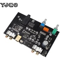 YJCO Optical Fiber USB DAC Decoder Board DC24V Headphone output Amplifier Optical supports 96 kHz DIY Home Audio Amplifier Board