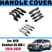 LHD Car Exterior Door Handle For BYD Sealion 05 DM-i 2024 2025 2026 Ourside Handle Cover Stickers Anti-scratch Cars Accessories