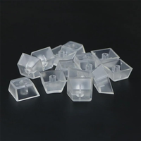 10/20pcs Blank Keycaps ABS Frosted Transparent Translucent 1U R4 Keycap for MX switches Mechanical Keyboard