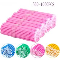 Wholesale500/1000Pcs Removing Eyelashes Extension Individual Lash Tools Wholesale MicroBrush Swab MicroBrush For EyelashMakeup