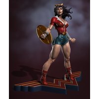 1/24 75mm 1/18 100mm Resin Model Super Girl Warrior Figurine Sculpture Unpainted No Color RW-859