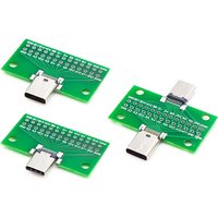 TYPE-C male and female header test board double-sided positive and negative insertion row pin 24P male to female USB3.1 adapter