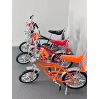 1:10 New Model Alloy Bicycle Diecast Orange Black Red Fashion Metal Bike Simulation Mountain Bikes Collection Gifts Toys Boys