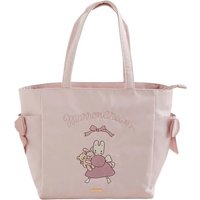 Marron Cream Tote Bags for Women Double Bow Tie Embroidery Large Handbag Ladies Cute Kawaii Shoulder Bag