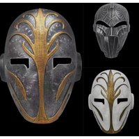 1Pc Resin Jedi Fallen Samurai Mask Halloween Horror Party Makeup Ball Cosplay Mask Dress up Helmet Props For Adult