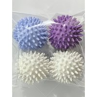 AliExpress NONE 4pcs Reusable Laundry Laundry Balls Hair Remover Wrinkle & Knot Softener Plastic Wash Cycle Helper Suitable for Washing Machines