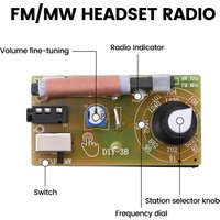 87-108MHz AM/FM Medium Wave FM Two Band Stereo Digital Tuning Machine Production Teaching Product Headphone Radio Module DIY Kit