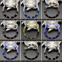 37.5mm tilted ceramic/aluminum insertion 37.5 * 30.5mm replacement watch accessory parts case replacement accessory watch bezel