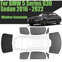 Custom Car Window Sunshade For BMW 5 Series G30 Sedan 2016 - 2022 Magnetic Curtain Mesh Front Windshield Frame Curtain
