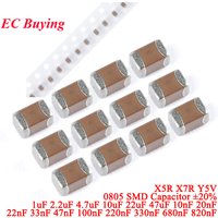 100Pcs/50pcs 0805 SMD Capacitor ±20% X5R X7R Y5V 1uF 2.2uF 4.7uF 10uF 22uF 47uF 10nF 20nF 22nF 33nF 47nF 100nF 220nF 330nF 680nF