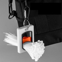 Square Cable Tie Organizer With Hook Portable Reusable Fluorescent Cable Holder Practical Storage Tool For Home Office Daily
