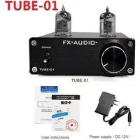 2020 FX-AUDIO TUBE-01(6J1) TUBE-03(6K4) HiFi 2.0 Portable Tuning Tube Pre Amplifier DAC Digital Audio Decoder DC12V/1A Adapter