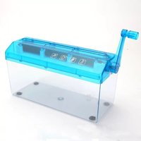 High Quality ABS Hand Shredder Hand Crank Mini Manual Shredder Transparent Eco-Friendly Documents Paper Cutting Tool Home Office