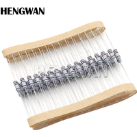 20pcs 1/2W 5% 0.5W Wire Wound Resistor Fuse Winding Resistance 0.1R 0.1 0.15 0.22 0.33 0.5 1 2.2 4.7 6.8 10 22 47 68 100 220 ohm